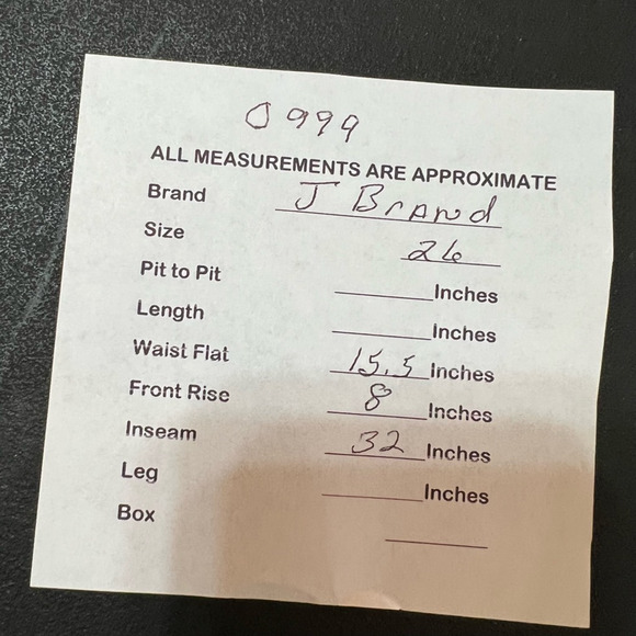 J Brand Womens Petite Pencil Leg Skinny Jeans Blue Mid Rise Pockets Denim 26 - Picture 9 of 9